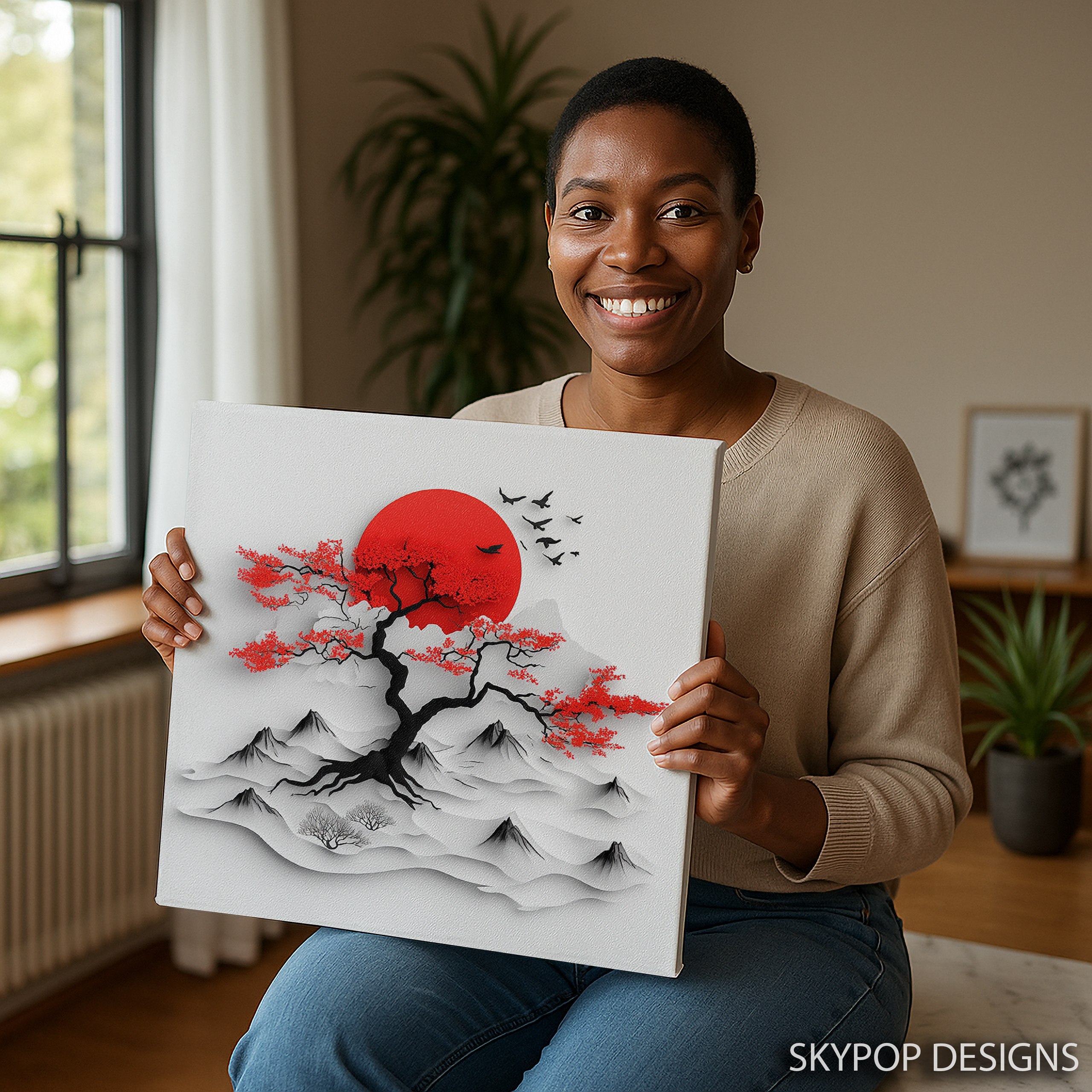 3.jpg Japanese Cherry Blossom Tree Art