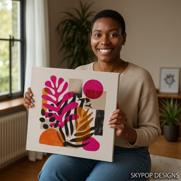 Tropical Abstract Shapes Art