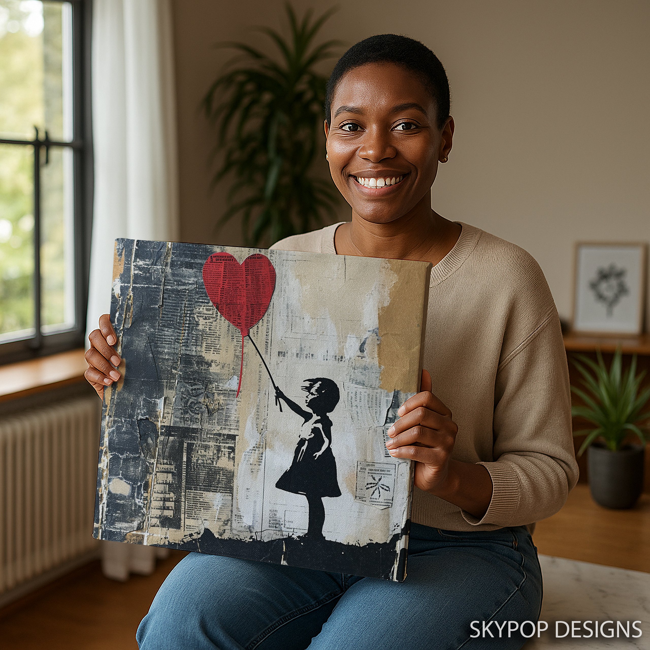 3.jpg Balloon Heart Girl Art