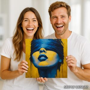 Blue Lips Art