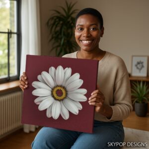 White Daisy Art