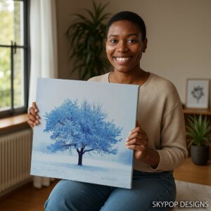Blue Tree Art