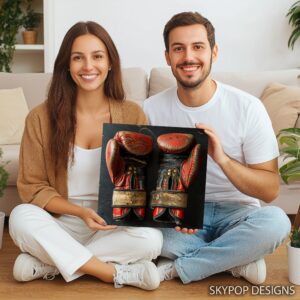 Vintage Boxing Gloves Art