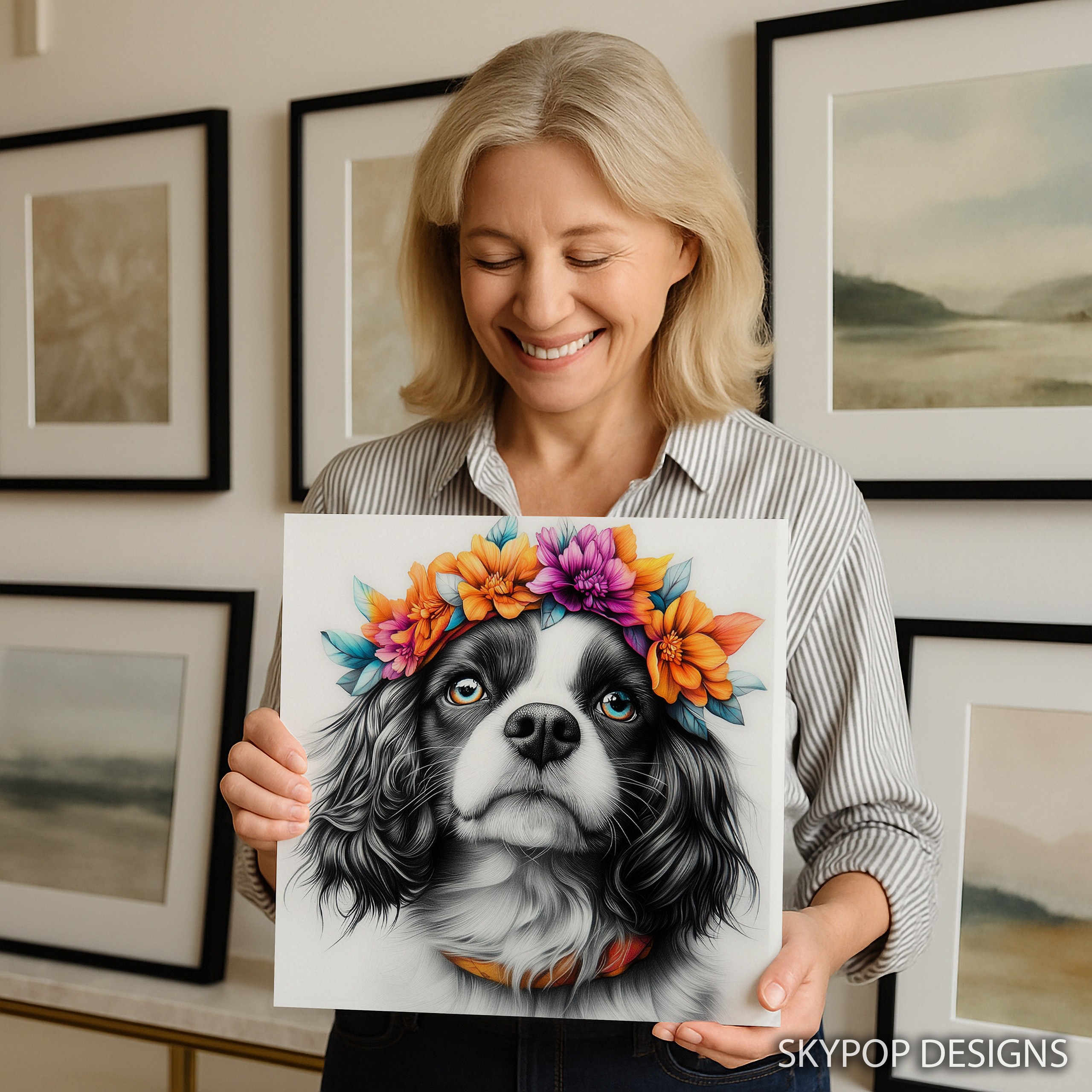 3.jpg Cavalier King Charles Spaniel Art