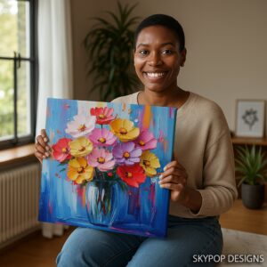 Vibrant Flower Bouquet Art