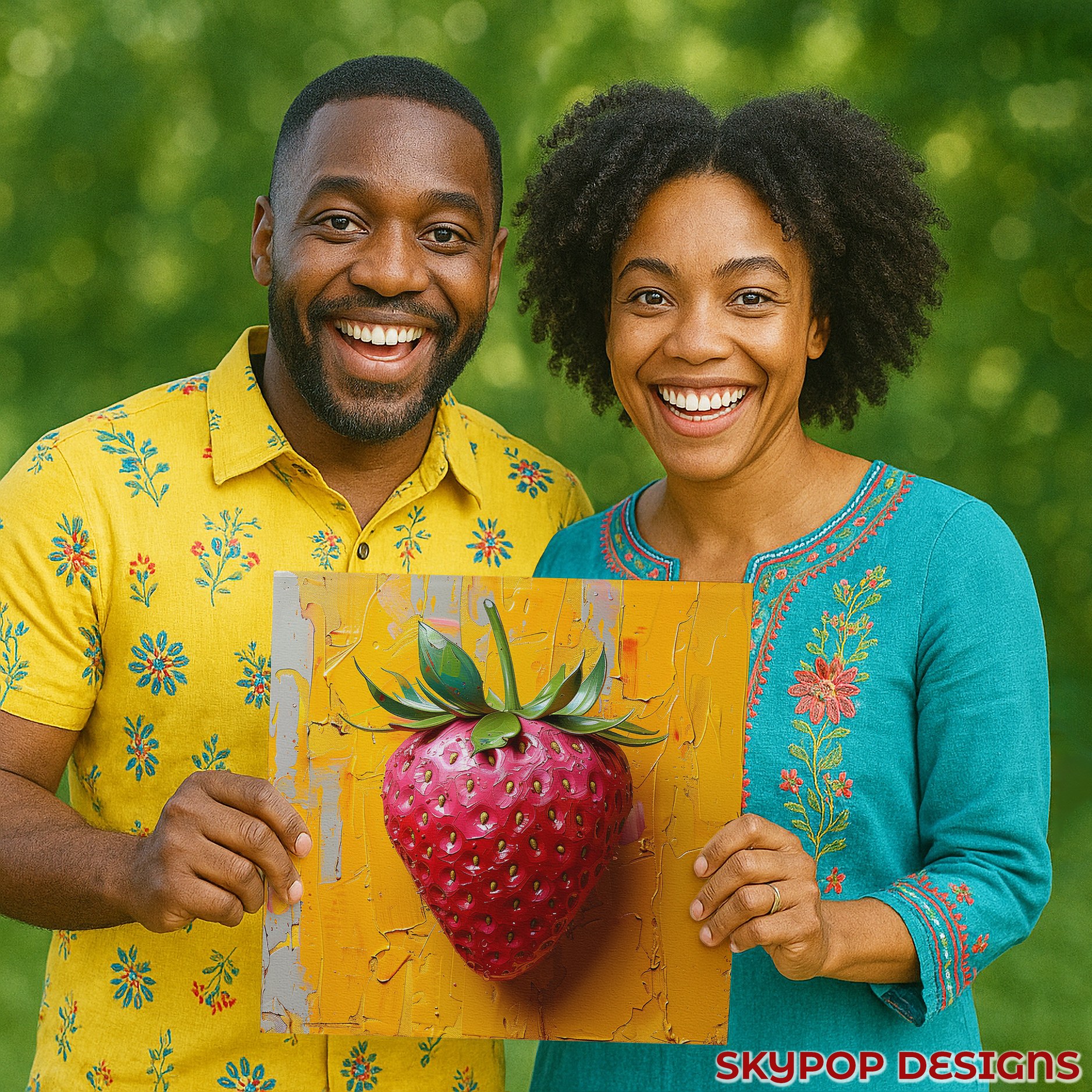 3.jpg Vibrant Strawberry Art