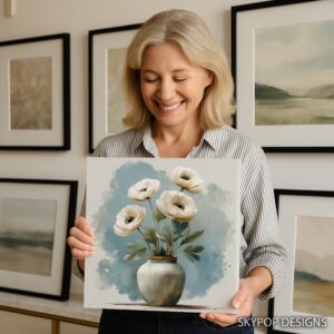 White Poppy Art