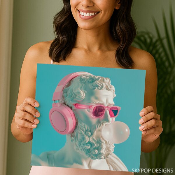 Classical Bust Headphones Art