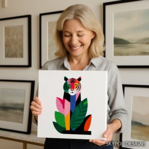 Colorful Tiger Art