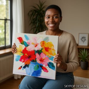 Tropical Hibiscus Bouquet Art