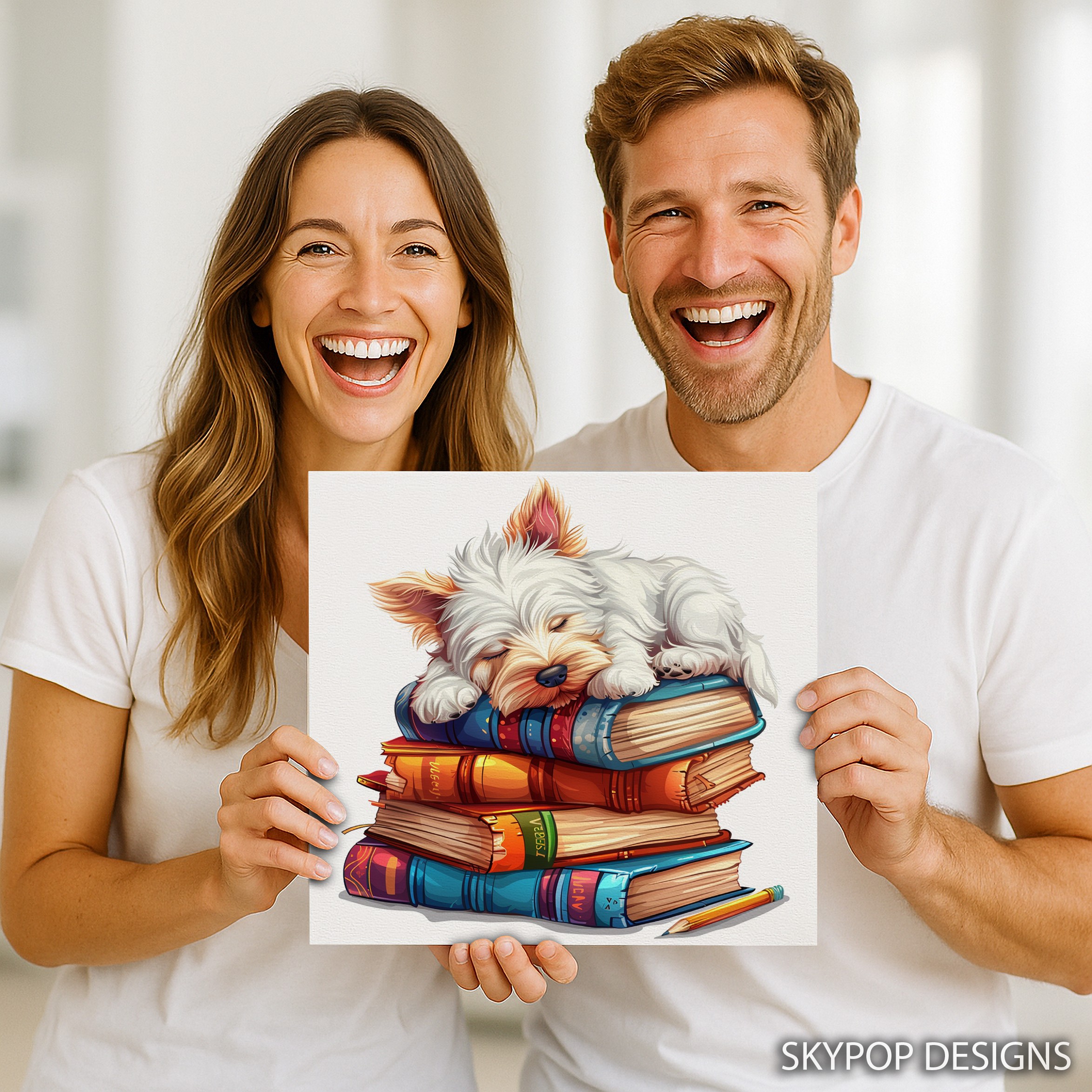 3.jpg Westie Dog Art
