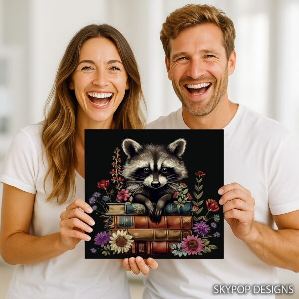Raccoon Book Art