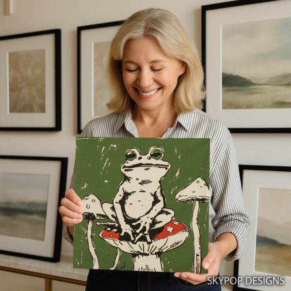 Frog Mushroom Art