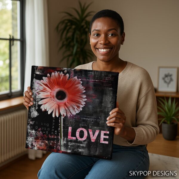 Love Gerbera Daisy Art