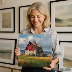 Rustic Red Barn Art