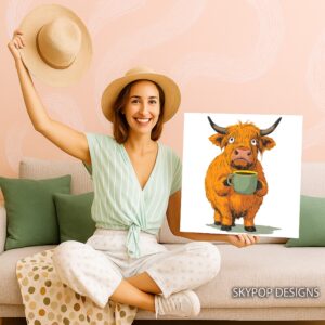 Highland Cow Art