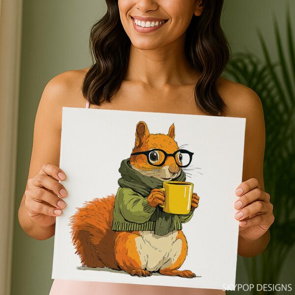 Squirrel Coffee Art