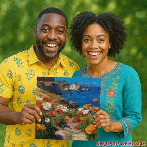 Coastal Poppy Paradise Art