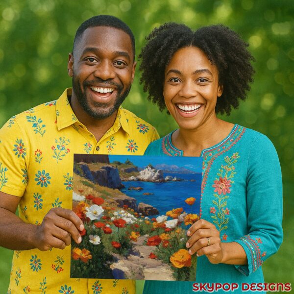 Coastal Poppy Paradise Art