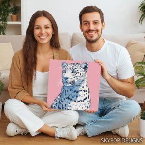 Blue Leopard Art