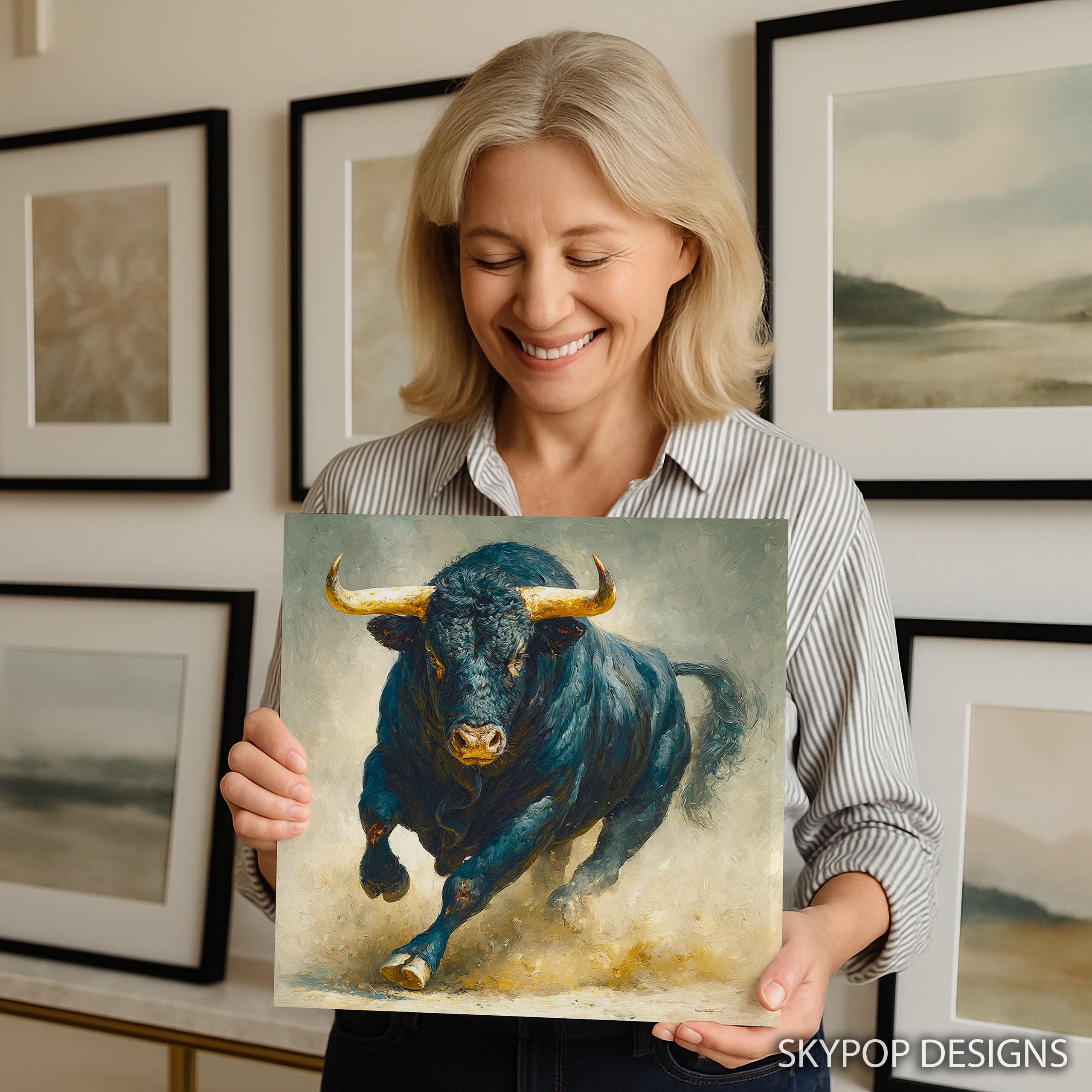 3.jpg Charging Bull Art