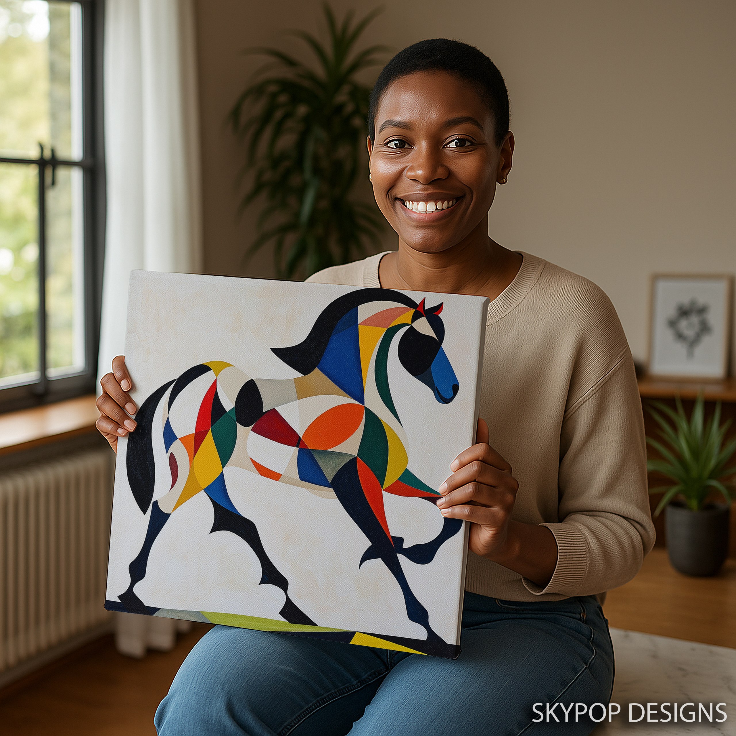 3.jpg Colorful Horse Art