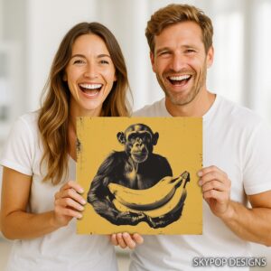 Chimpanzee Banana Art