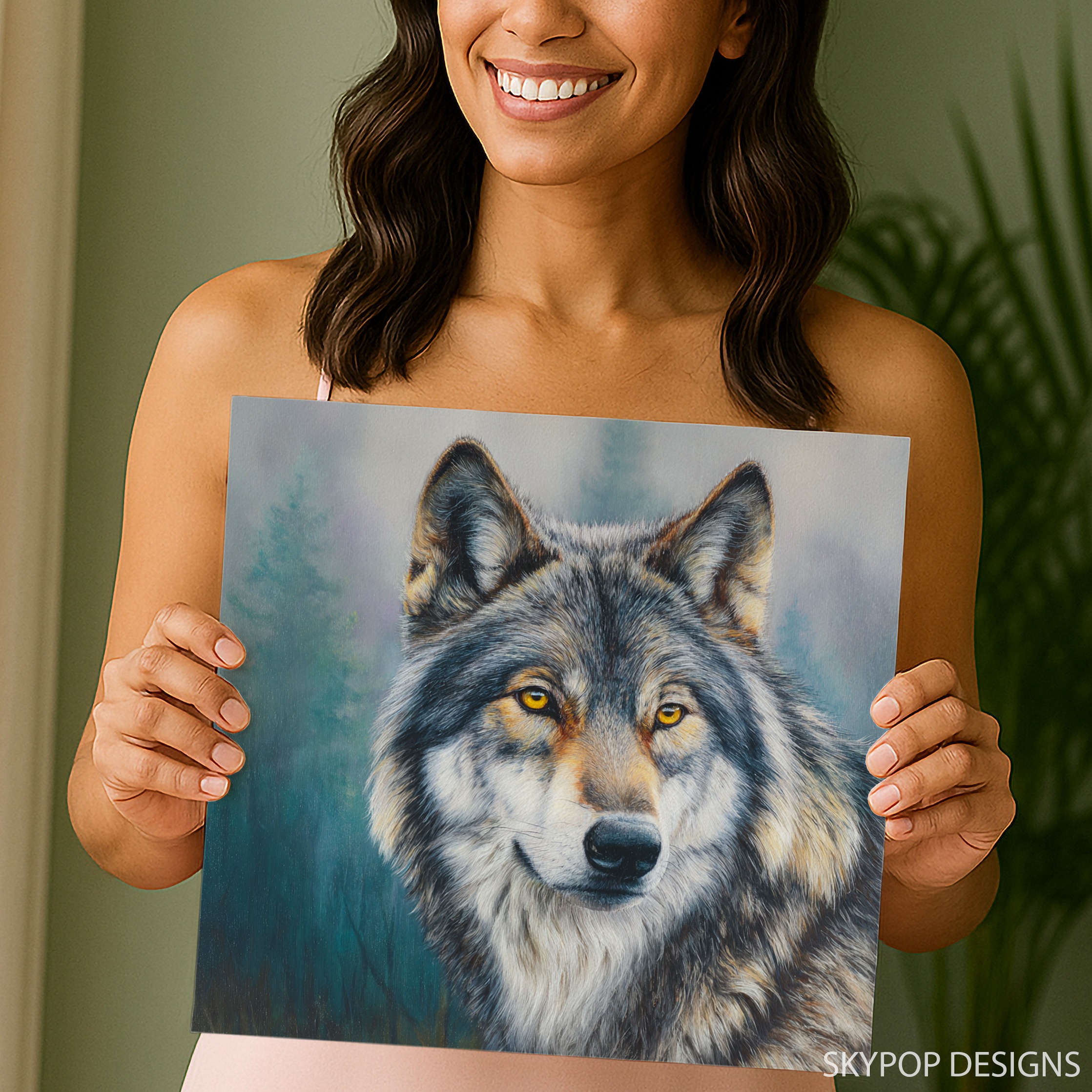 3.jpg Wolf Portrait Art