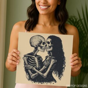 Eternal Love Skeleton Art
