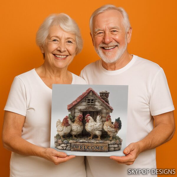 Farmhouse Chicken Welcome Art