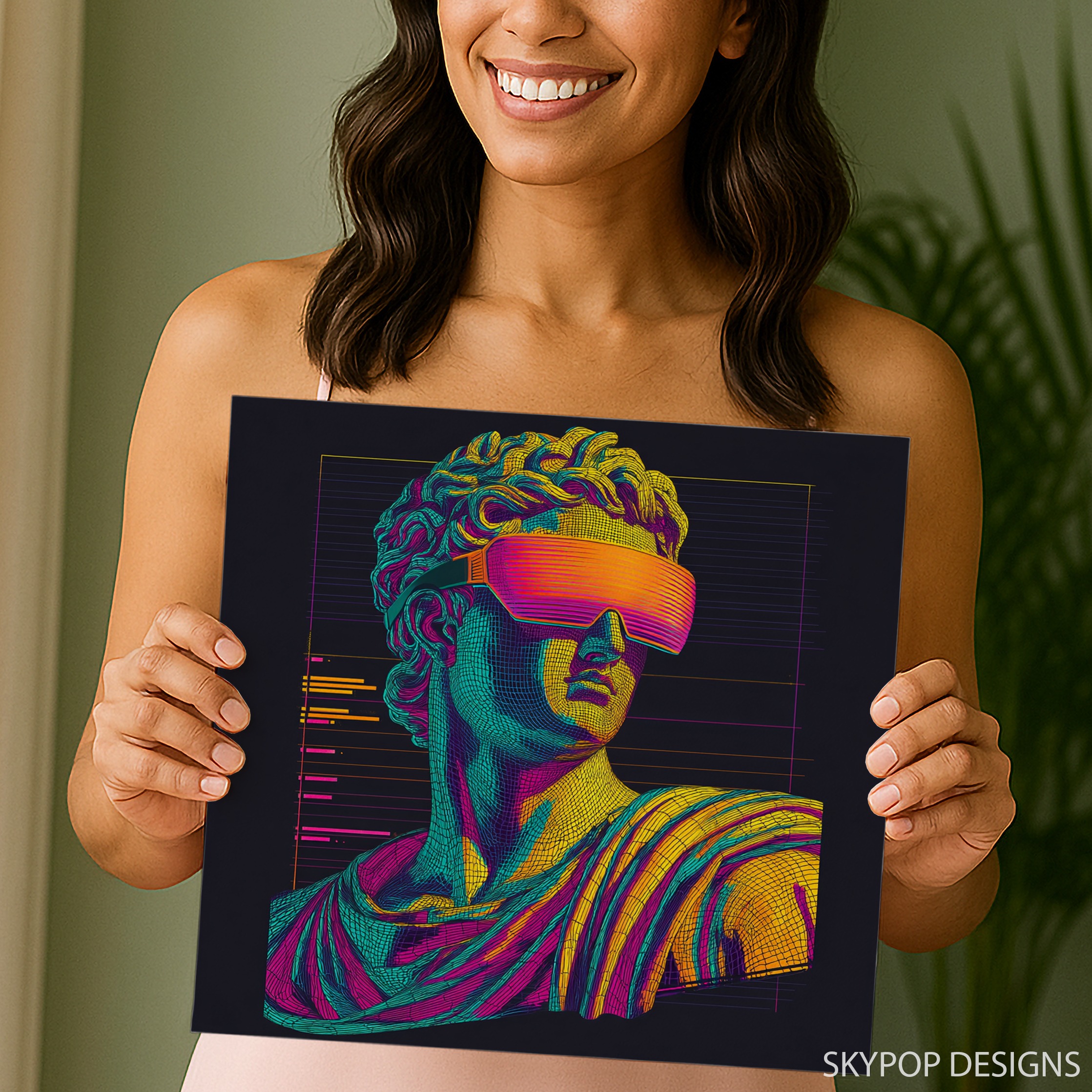 3.jpg Neon Retro Futurism Portrait Art