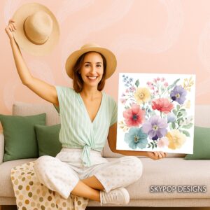 Watercolor Wildflower Art