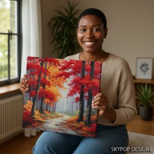 Autumn Forest Path Art