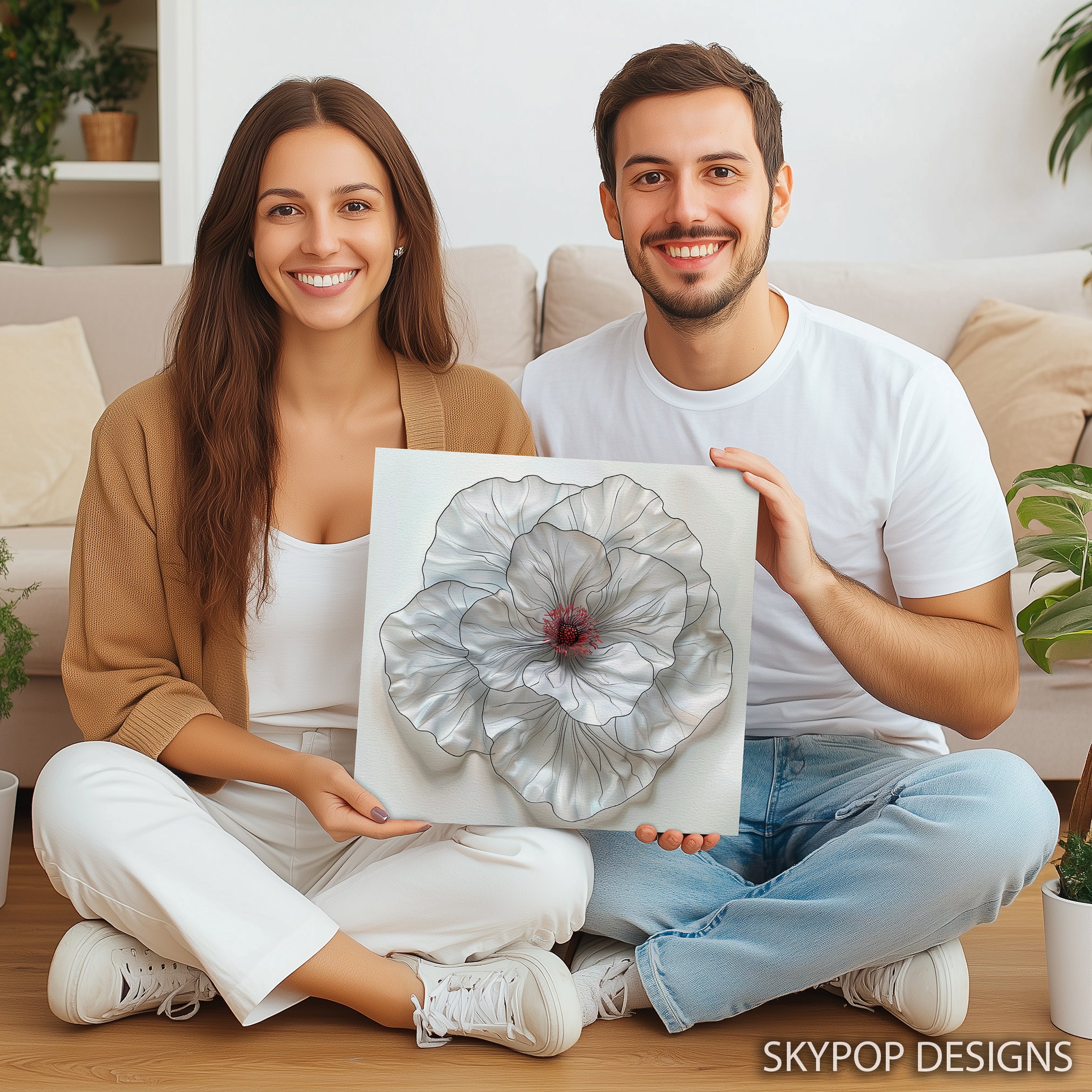 3.jpg White Poppy Bloom Art