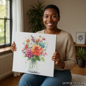 Vibrant Flower Bouquet Art