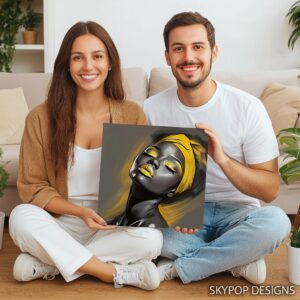 Golden Glow Portrait Art