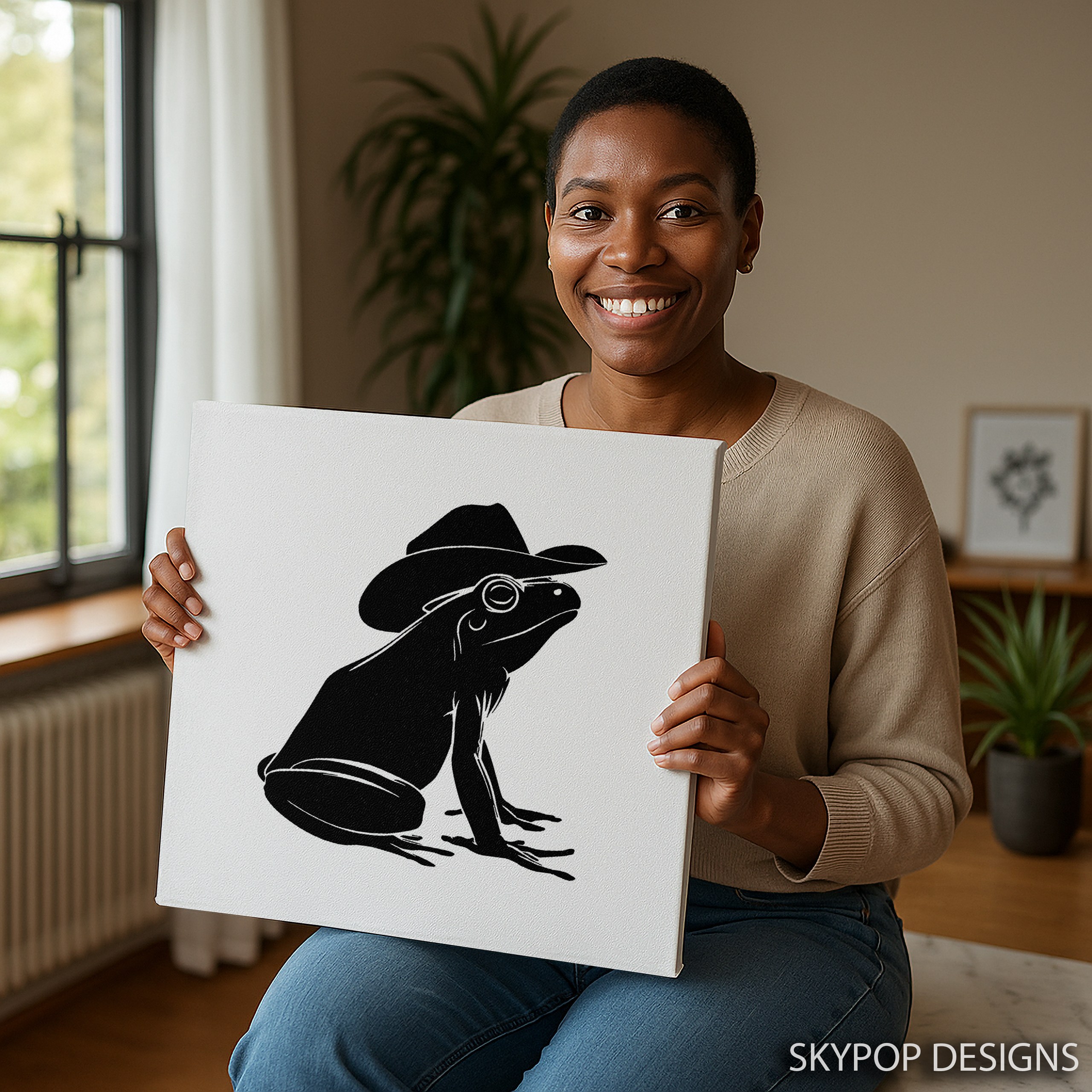 3.jpg Cowboy Frog Art