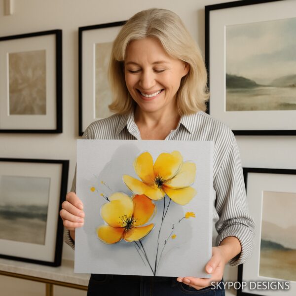 Yellow Poppy Art