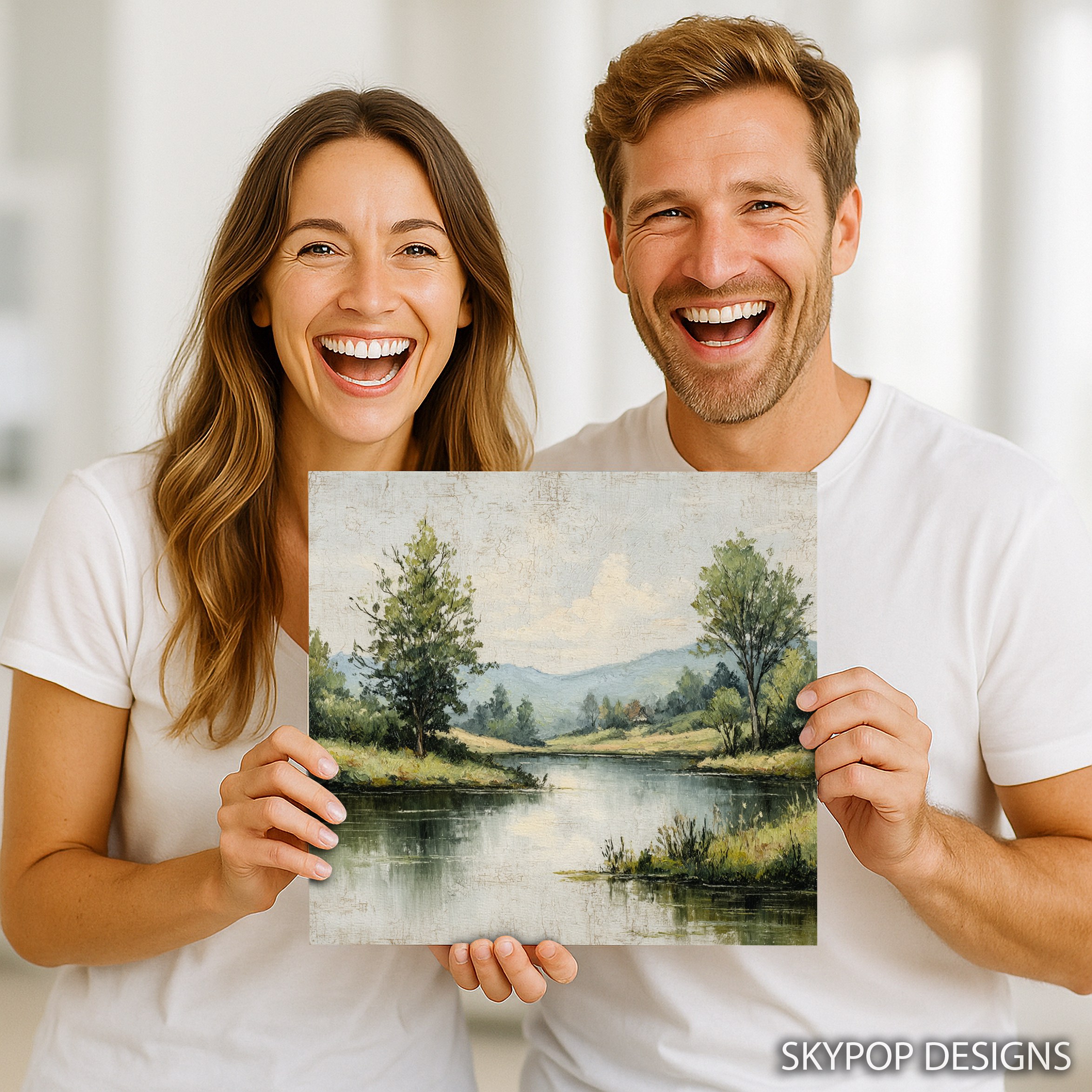 3.jpg Tranquil River Landscape Art