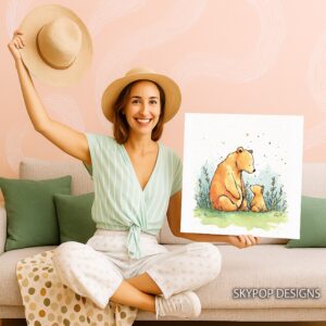 Bear and Cub Art