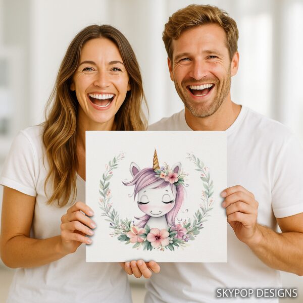 Unicorn Flower Crown Art