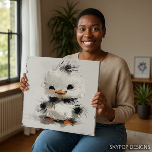 Fluffy Duckling Art