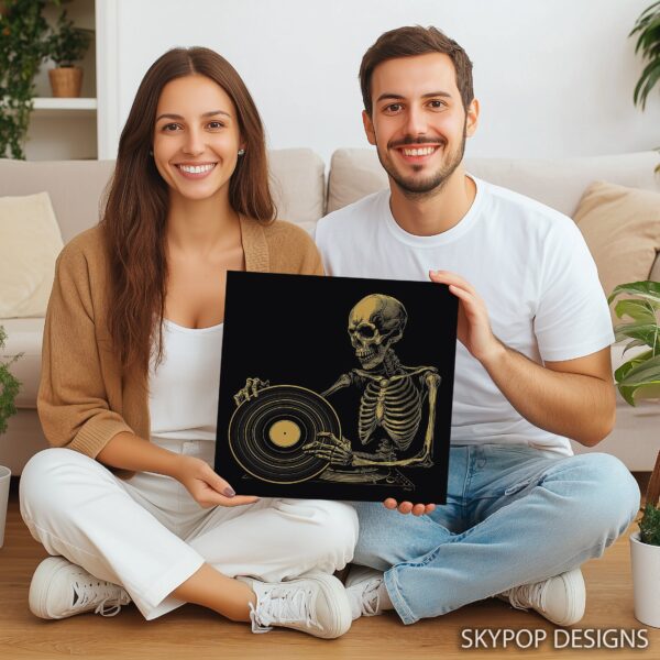 Skeleton DJ Art