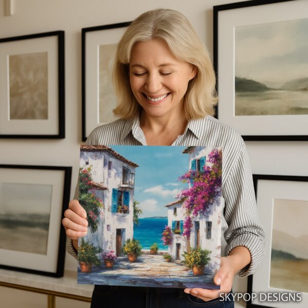 Mediterranean Seaside Village Art