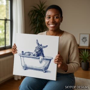 Donkey Bath Art