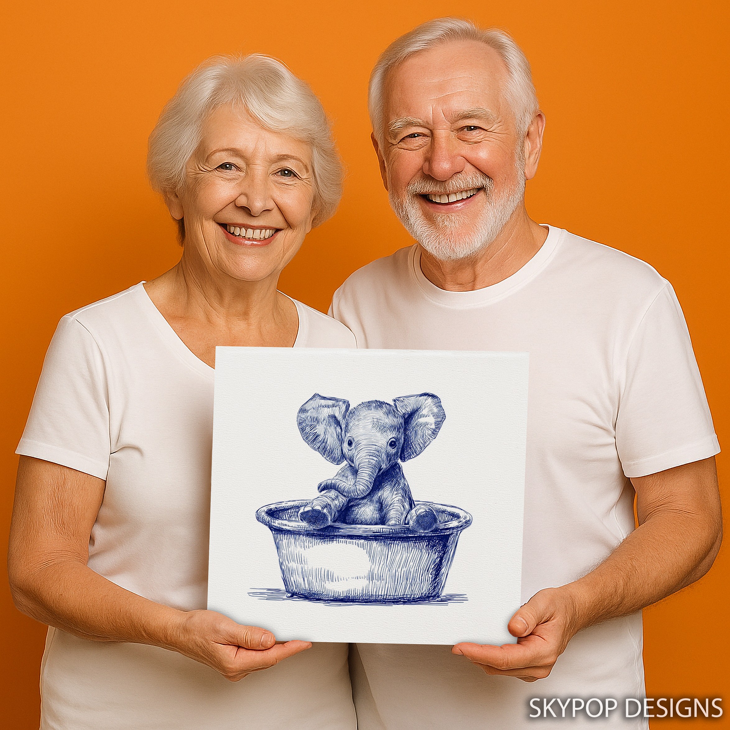 3.jpg Baby Elephant Art