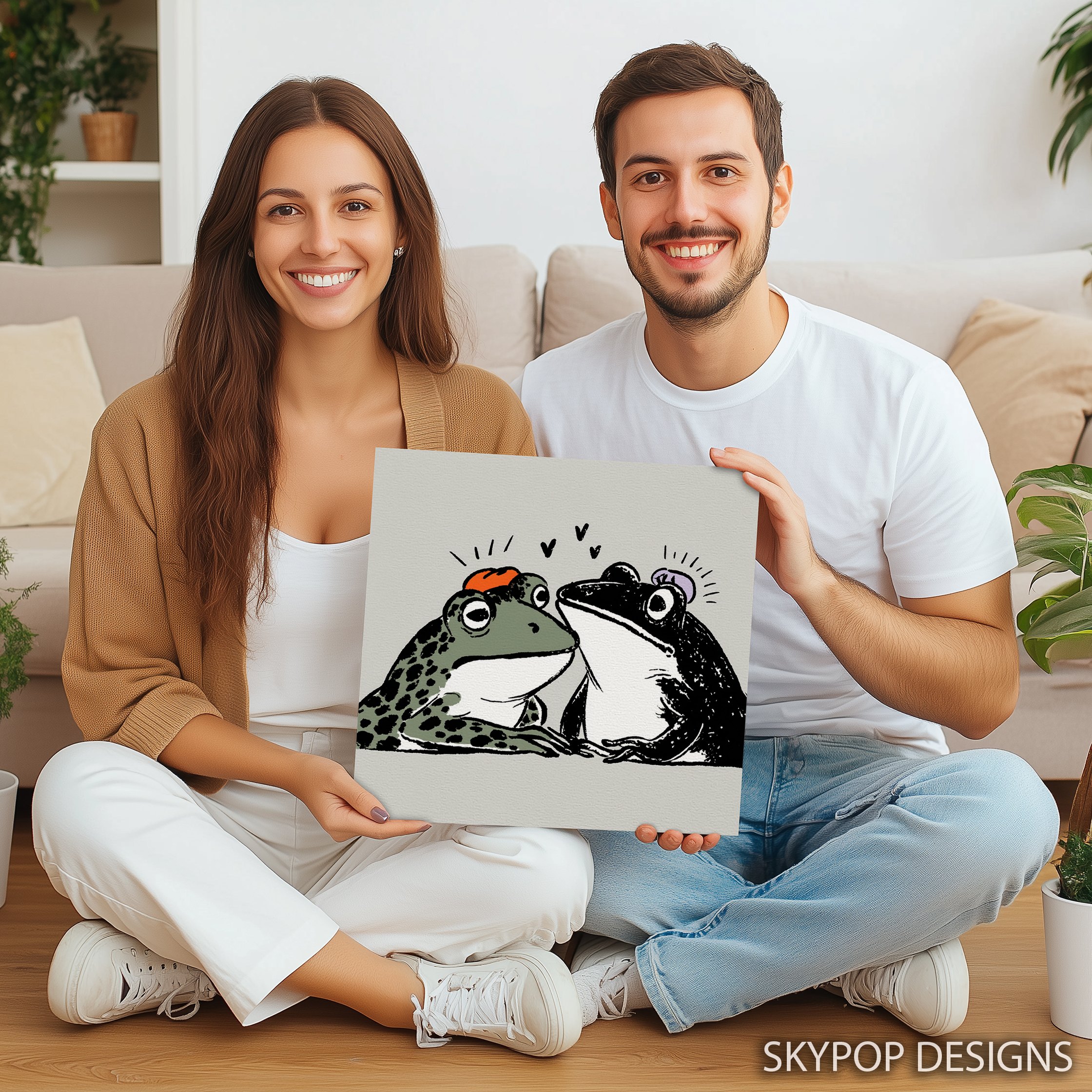 3.jpg Frog Friends Art