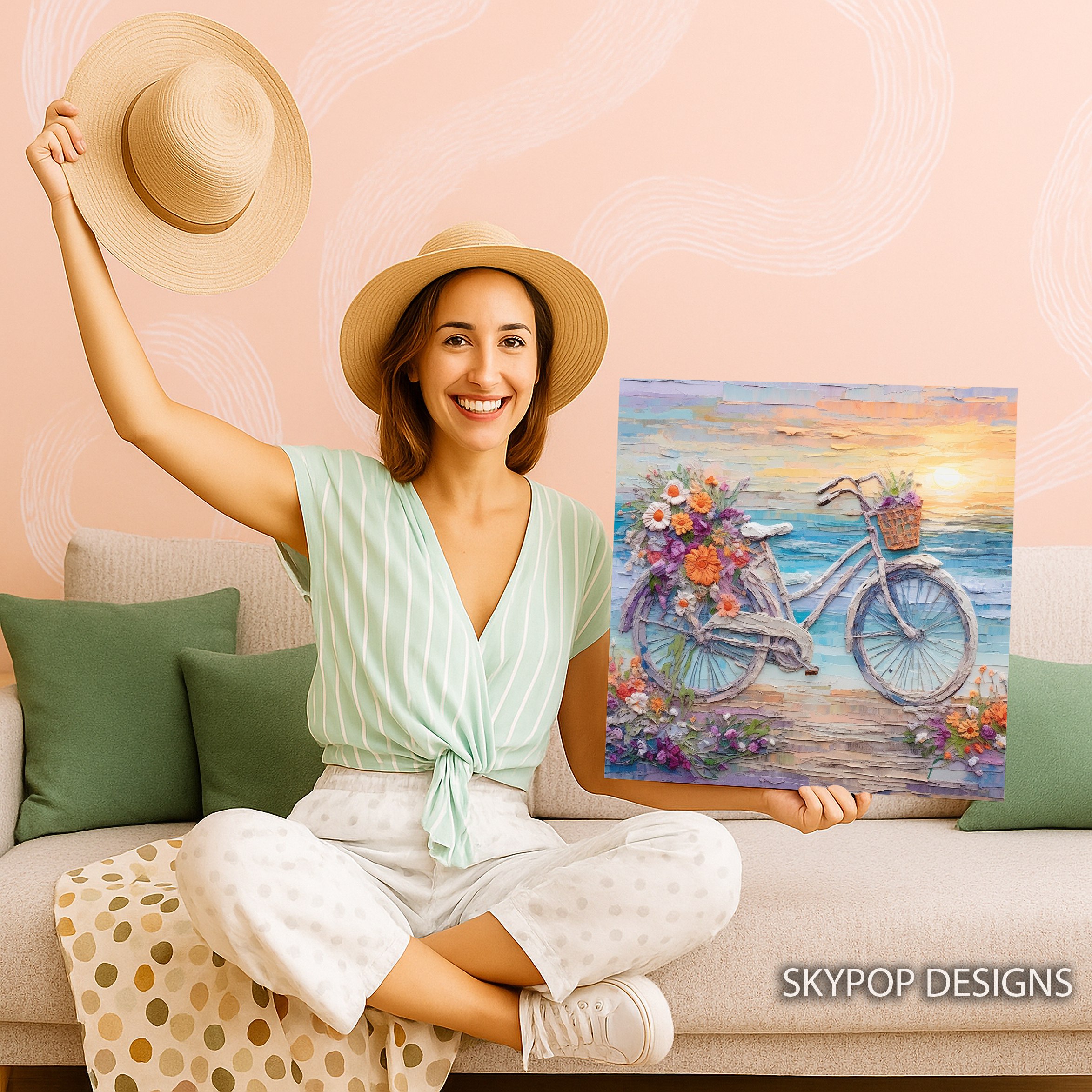 3.jpg Seaside Bicycle Bloom Art