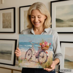 Beach Bicycle Bliss Art