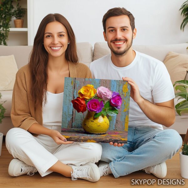 Vibrant Roses Bouquet Art